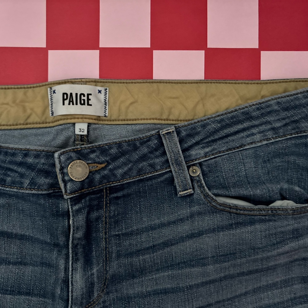 PAIGE JEANS JIMMY JOMMY SKINNY Dark Blue Slim Jeans